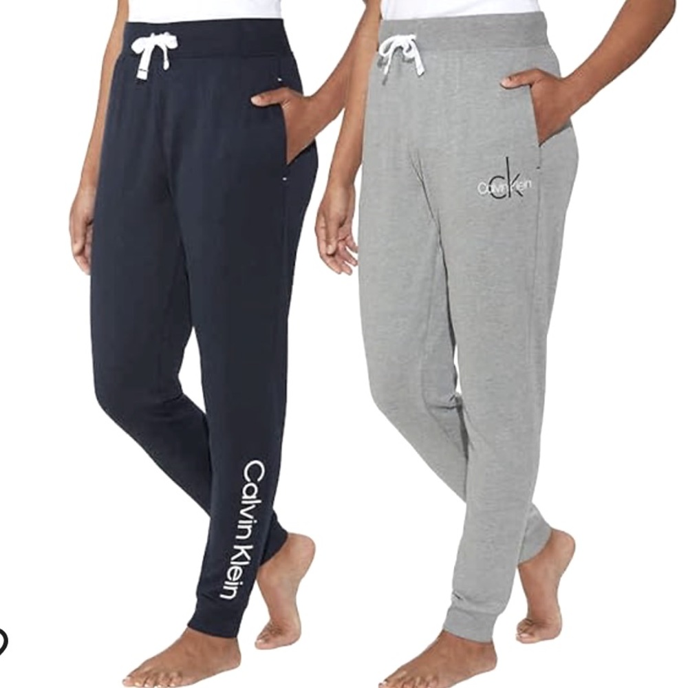Calvin Klein 2 pack Gray & Black Women’s Jogger French Terry Size: XL